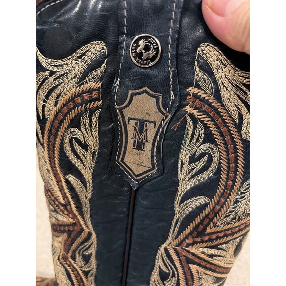 NEW Tanner Mark Jaw Dropper Hand Tooled Western Boots Orix Square Toe Womens 11 - Picture 13 of 13